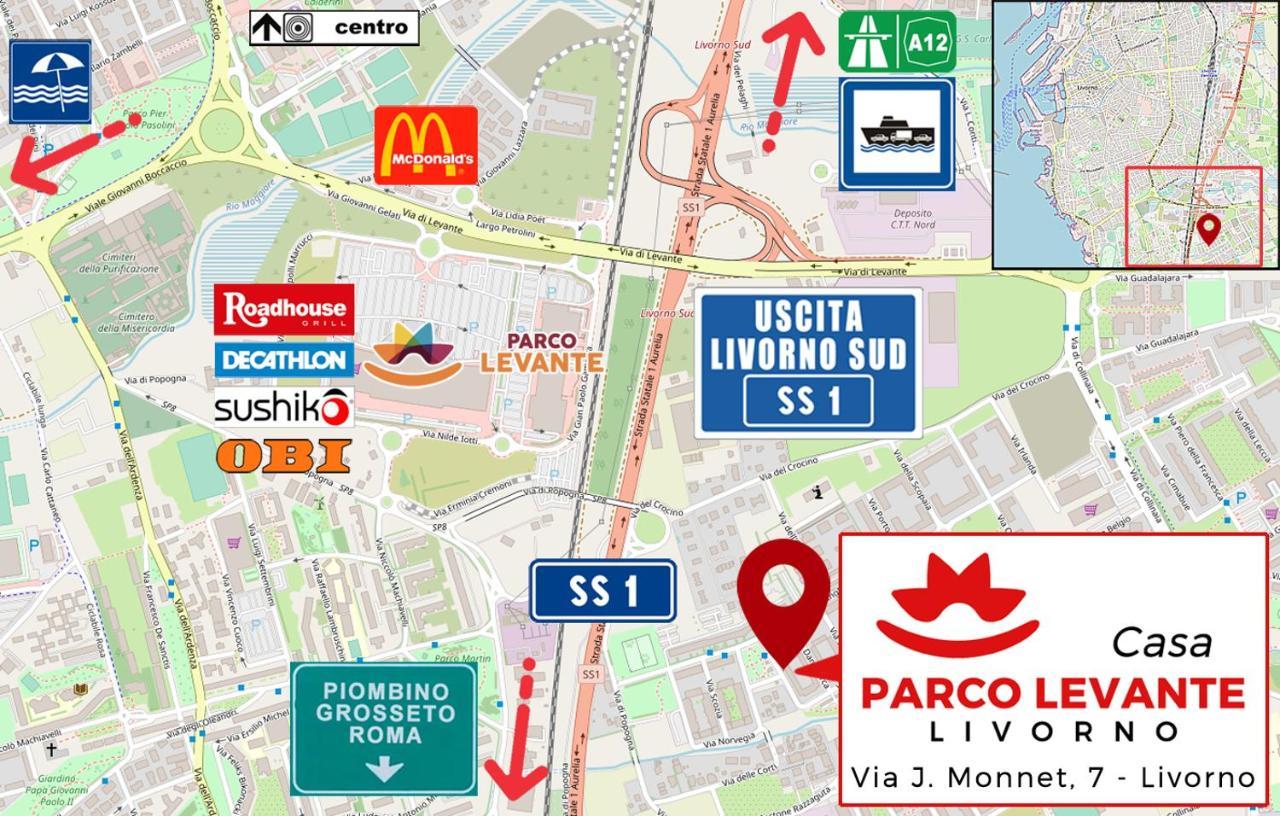 Casa Parco Levante Livorno Bagian luar foto